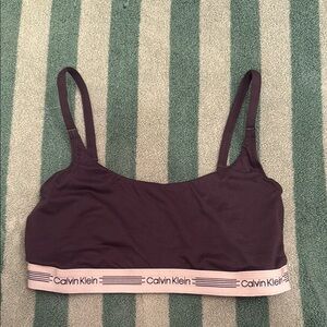 Calvin Klein Black Bra with Signature Elastic Band